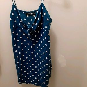 Polka dot mini dress